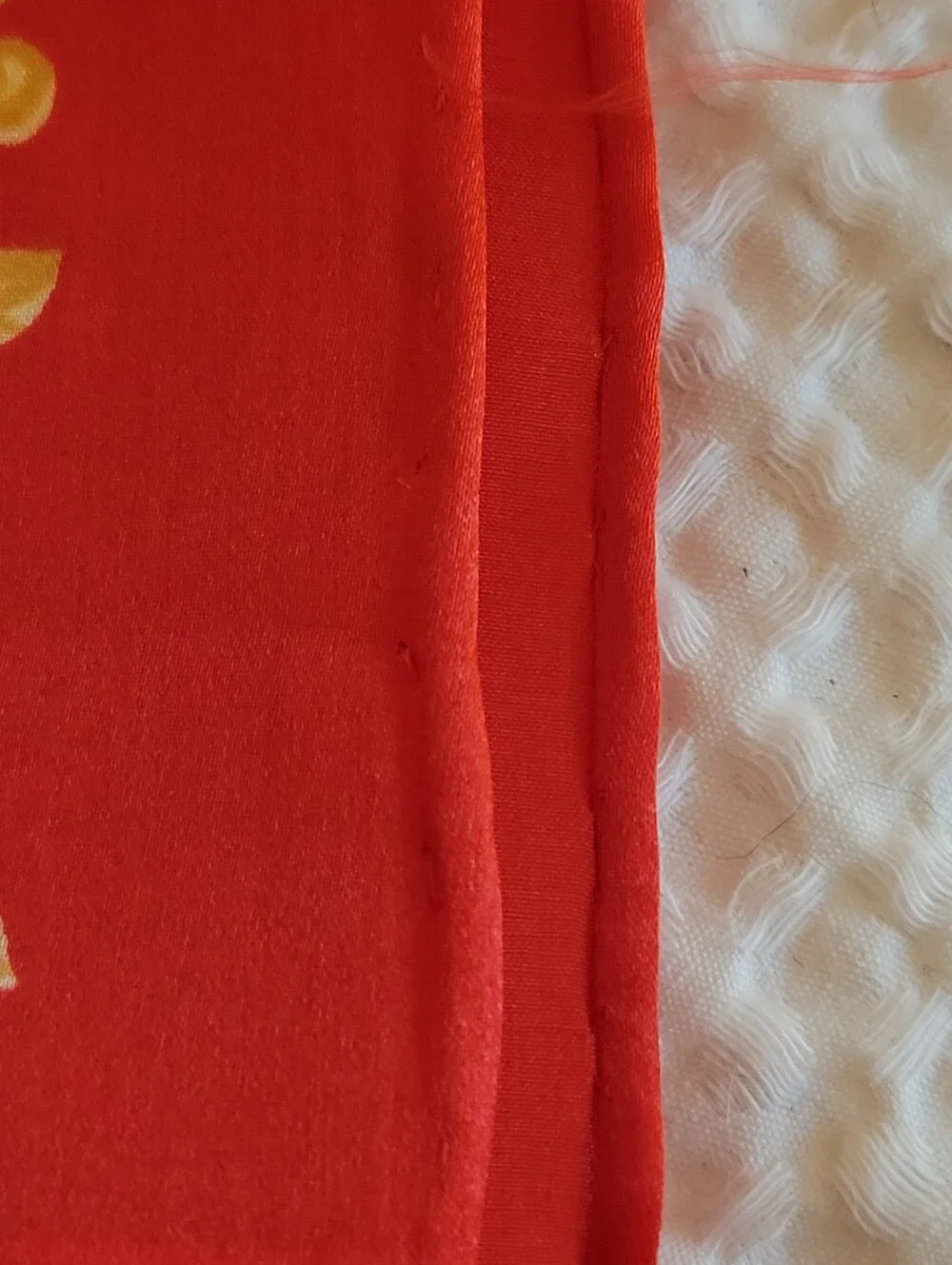 Vintage,Very Large HUALI,Red and Black Baroque-Style Scarf Accent